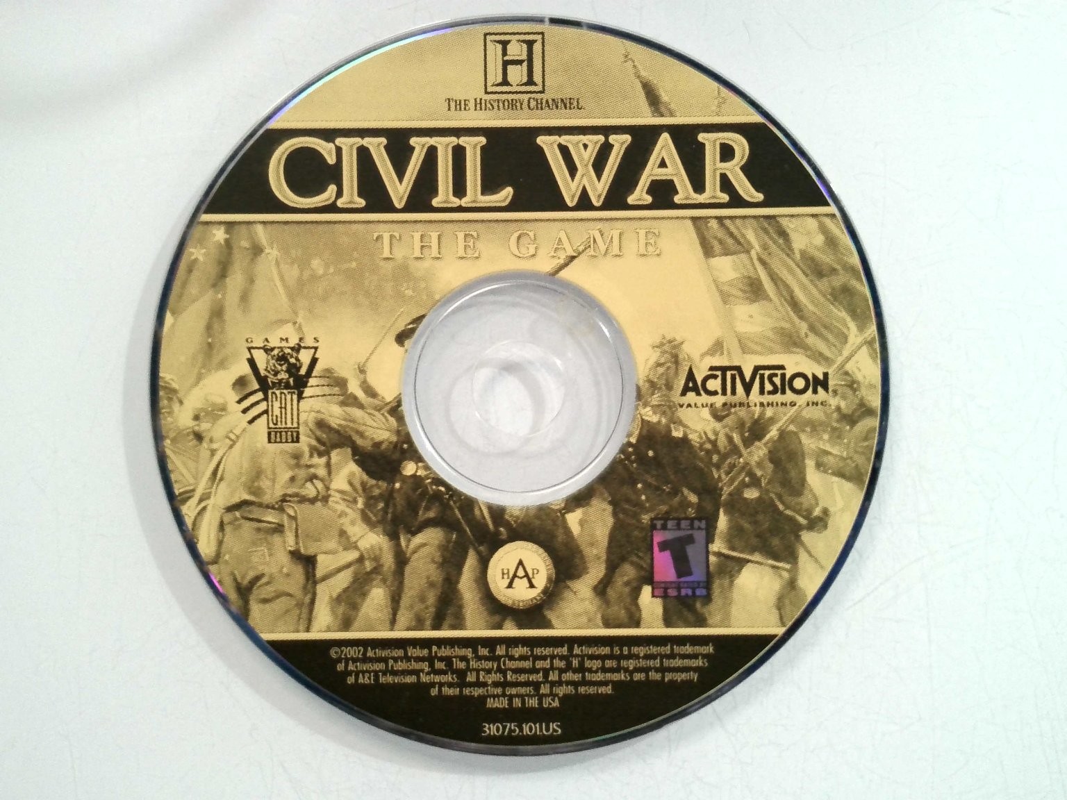 Civil War The Game PC History Channel Strategy Simulation Video Game