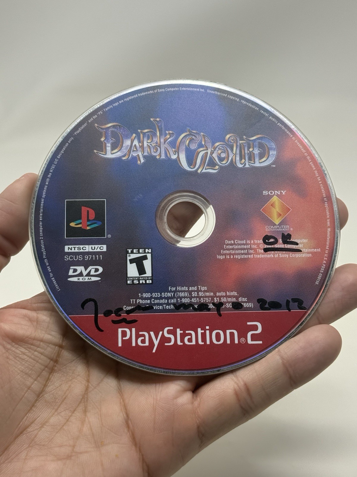 Dark Cloud PS2 PlayStation 2 Pristine Disc Only Authentic Tested And Working