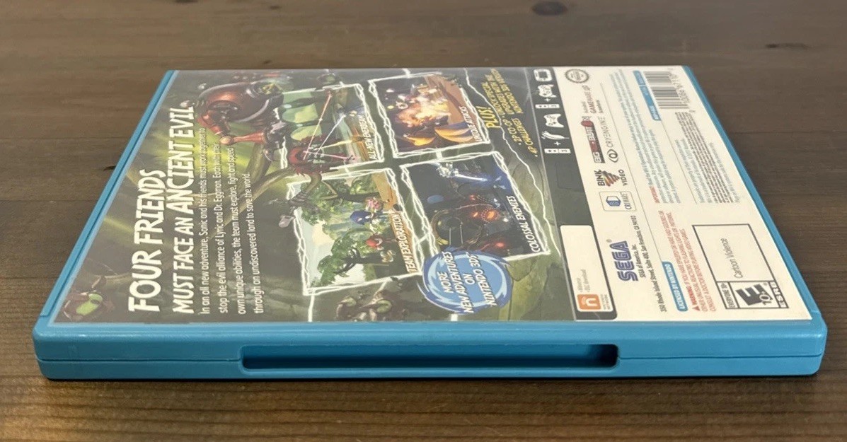 Sonic Boom Rise of Lyric – (Nintendo Wii U, 2014) CIB w/ Manual