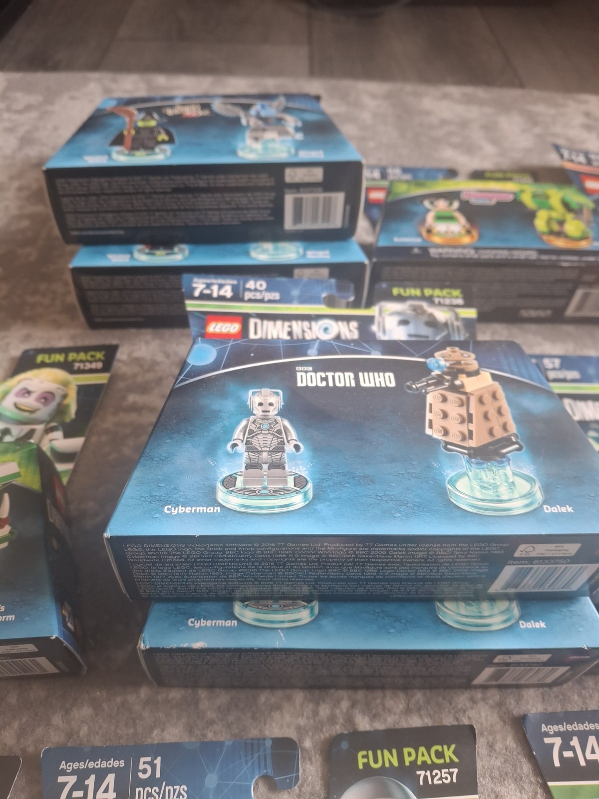 LEGO Dimensions Lot Powerpuff Girls Beetlejuice Dr Who Cyberman Knight Rider
