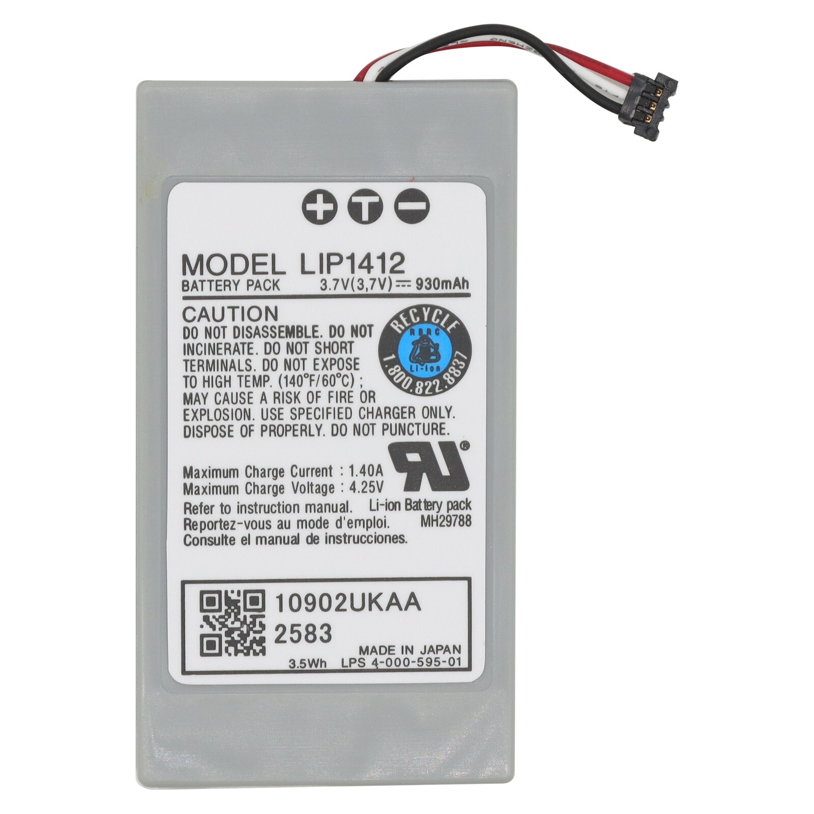 New Battery for Sony PSP GO PSP-N100 N1000 N1001 N1004 NA1006 LIP1412 930mAh