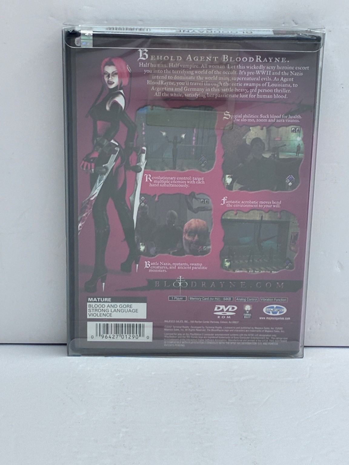 BloodRayne PlayStation 2 Video Game Action Horror NEW SEALED W/CASE