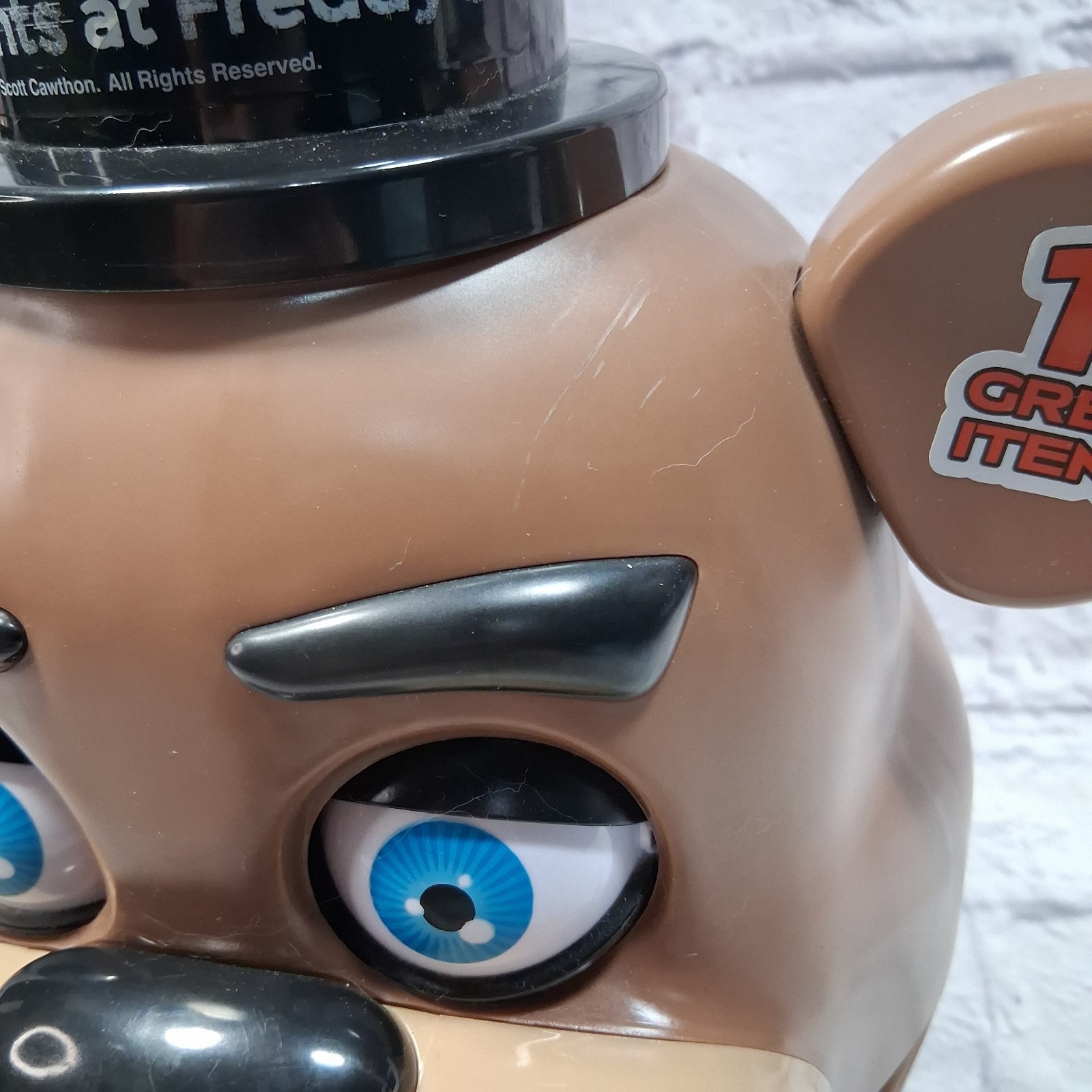 Five Nights At Freddy’s 10th Anniversary Animatronic Talking Freddy Head WORKS