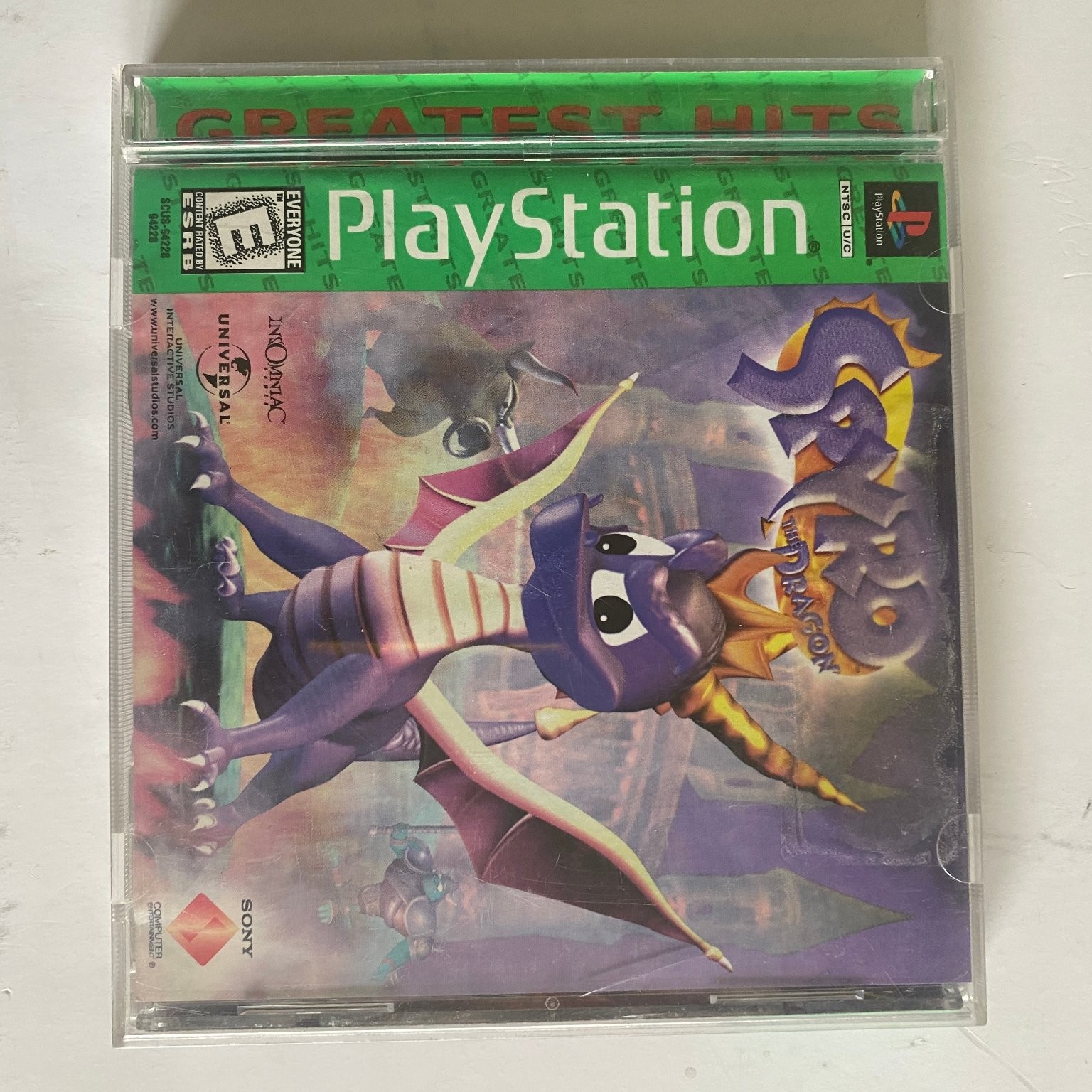 Spyro the Dragon Greatest Hits PlayStation PS1 Video Game 3D Platformer