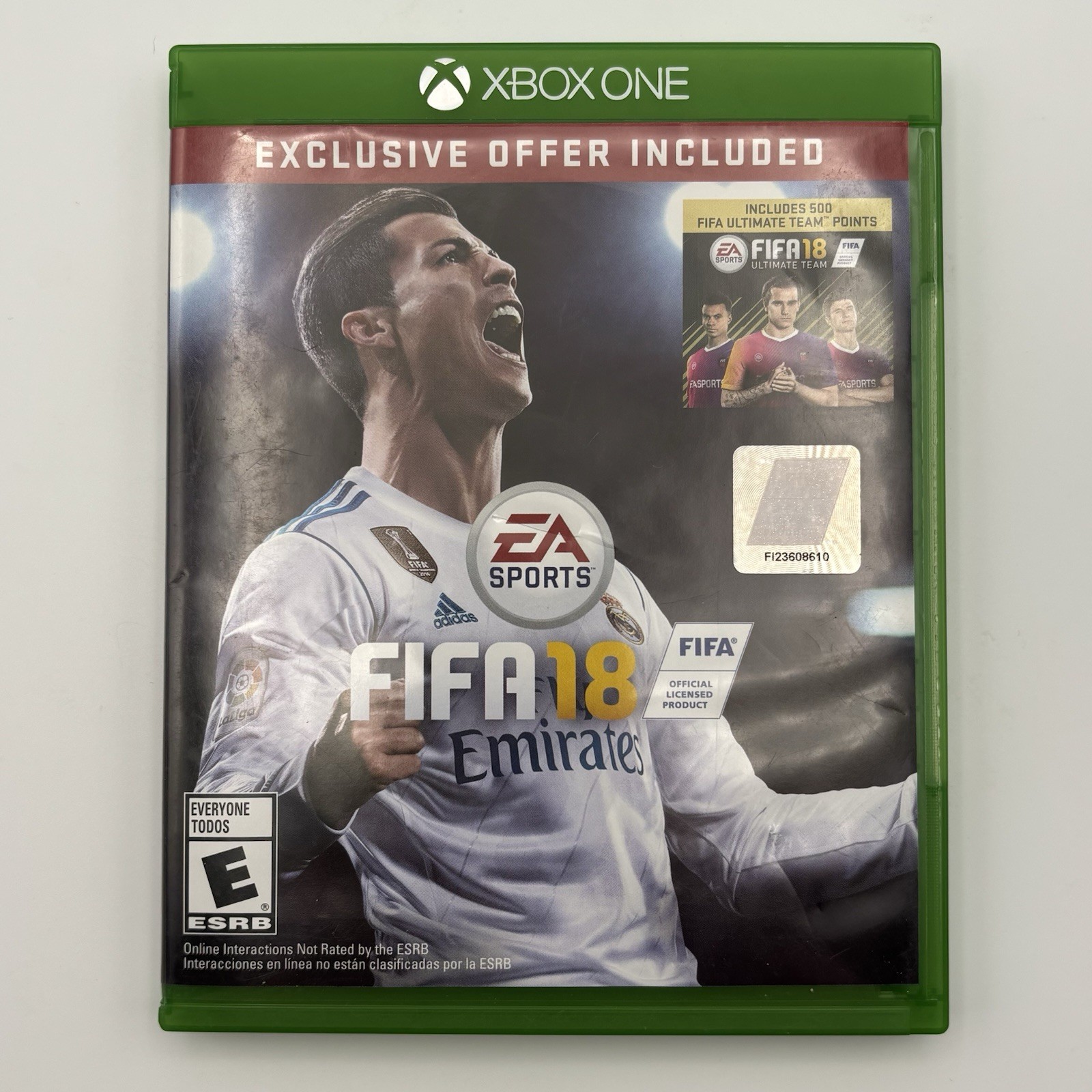 FIFA 18 Ronaldo Edition Microsoft Xbox One Video Game Sports Soccer Football