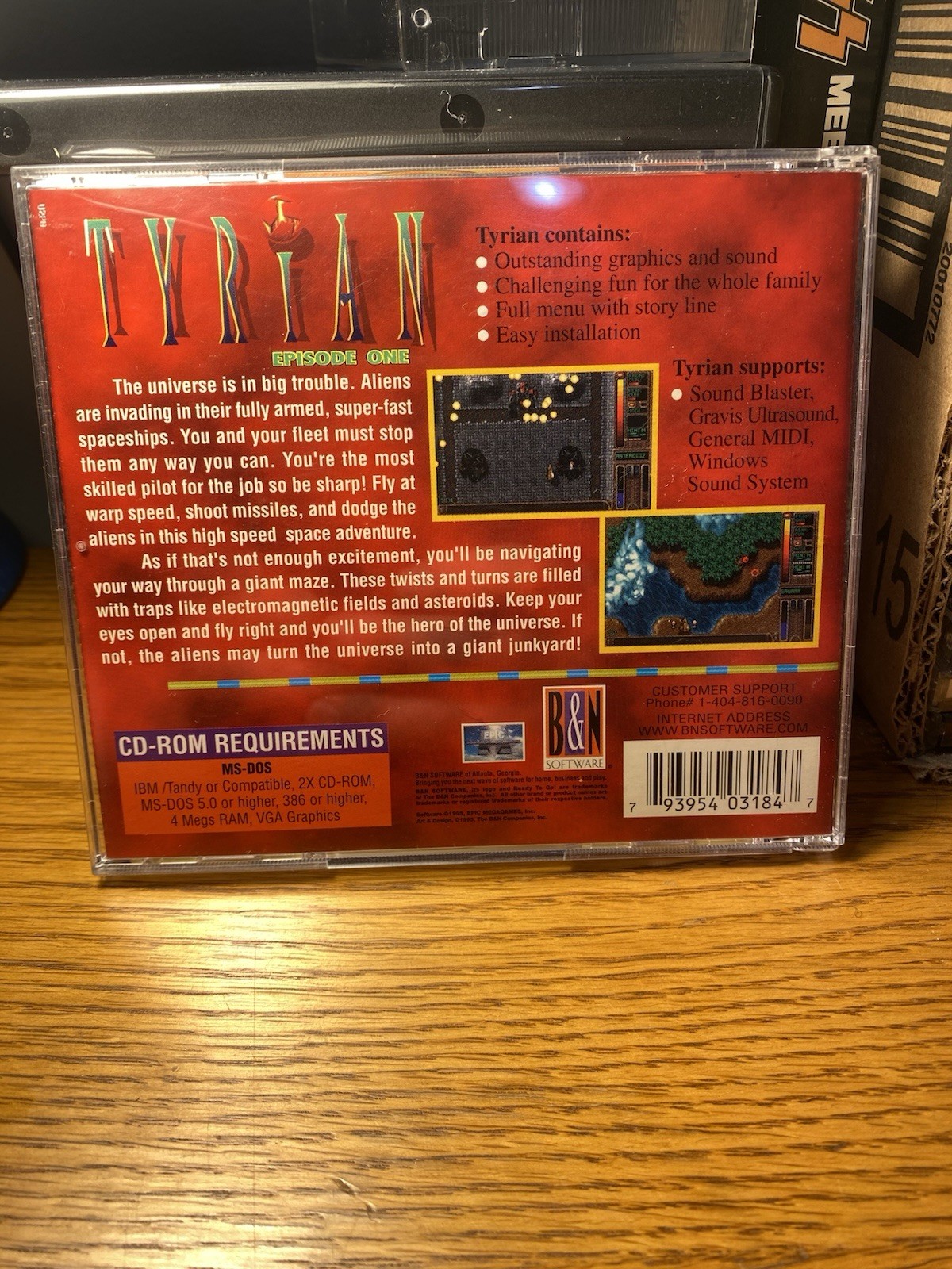 Tyrian Epsode One Epic MegaGames 1995 PC MS-DOS Rare Collectable Vintage Game