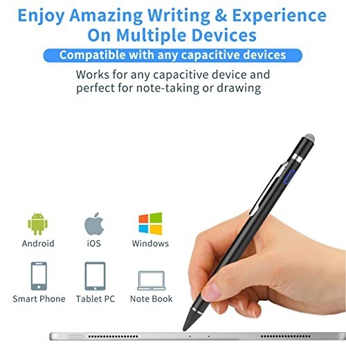 Ultra Fine Tip Stylus Pen for Nintendo Switch – 1.5mm Digital Pencil, Black