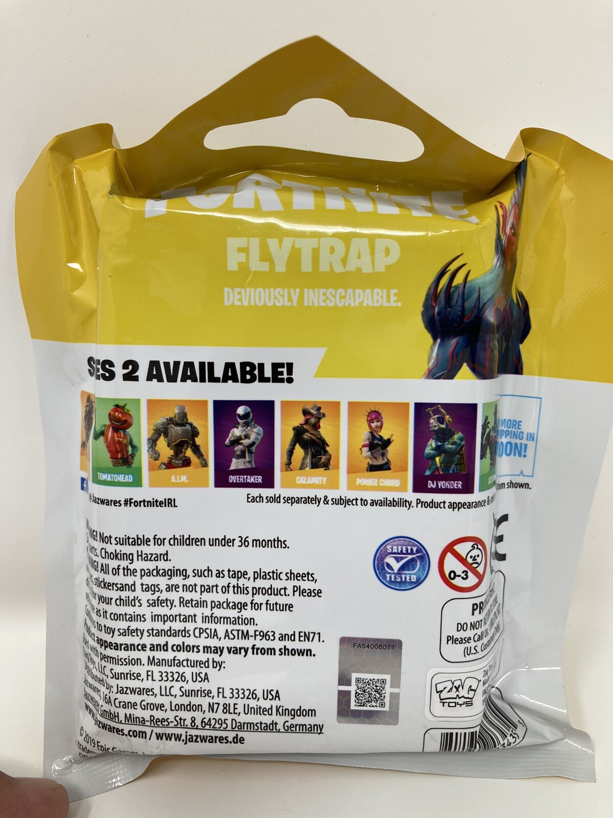 FORTNITE FLYTRAP BACKPACK CLIP SERIES 2 New Unopened