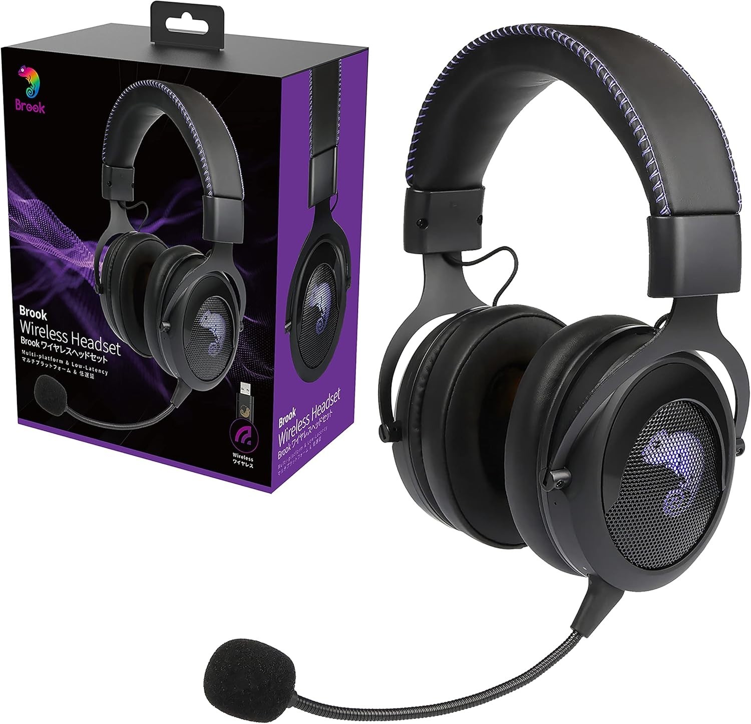 Brook Gaming US 2.4GHz Wireless Headset: Cross-Platform Gaming Headset Ver.2026