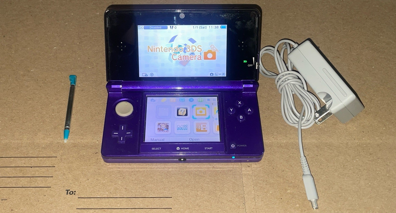 Nintendo 3DS Midnight Purple Portable Gaming Console