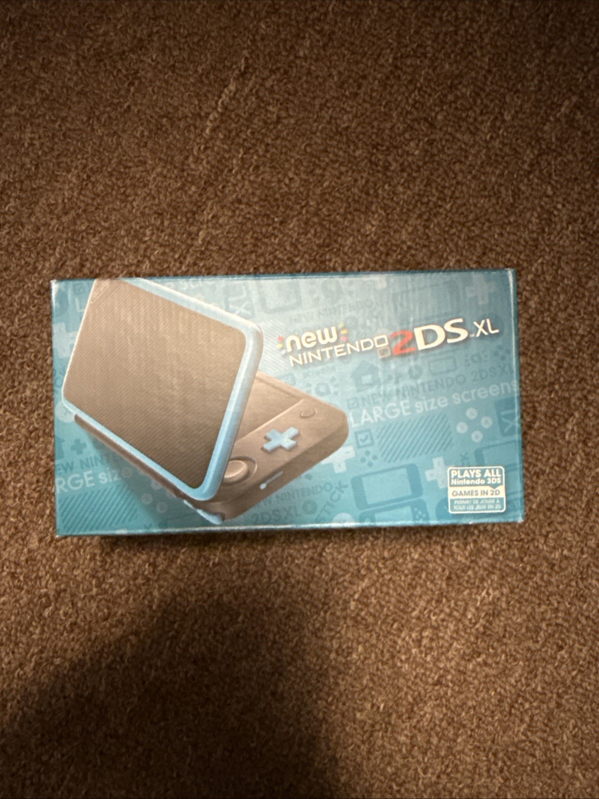 BRAND NEW Nintendo 2DS XL Console System Black Turquoise Blue SEALED NIB BOX