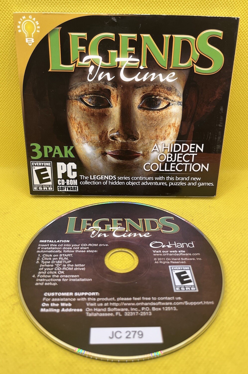 📦 Legends In Time: A Hidden Object Collection 3 Pak (PC CD-ROM, 2011, OnHand)