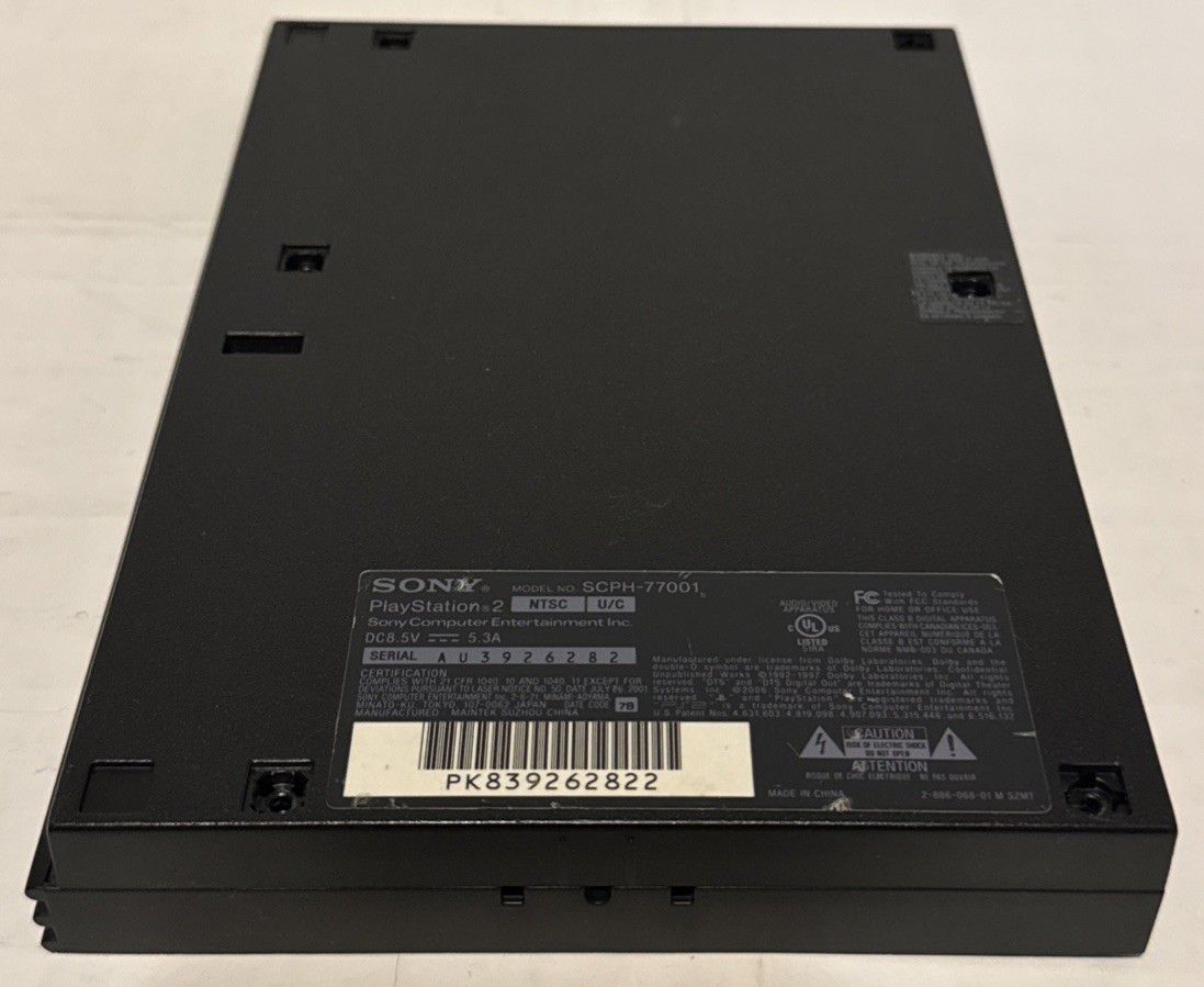 OEM Sony PS2 Slim SCPH-77001 Console Housing Shell Full Set w/ Screws & Covers
