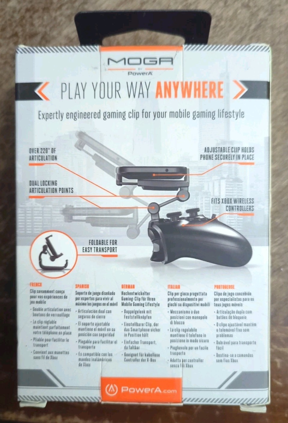 MOGA Mobile Gaming Clip for Xbox Wireless Controllers For Phones Smartphones