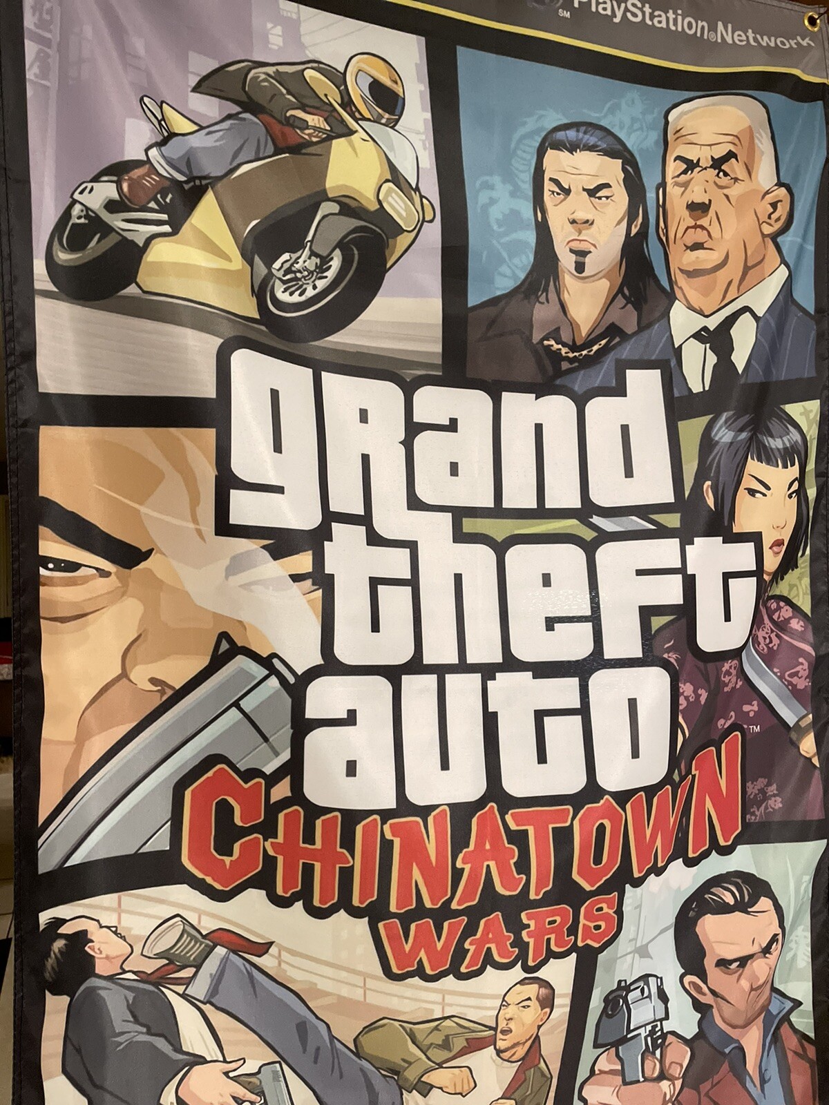Grand Theft Auto Chinatown Wars 5′ Flag Banner Sony PSP PlayStation Portable GTA