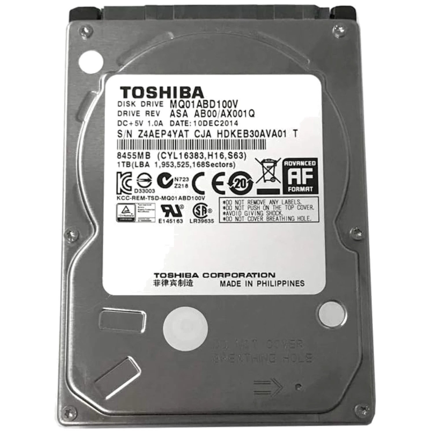 MQ01ABD100V 1TB 2.5″ HDD – Gaming Console Storage Upgrade