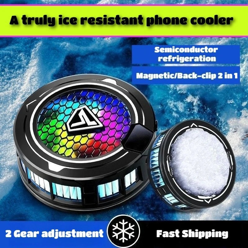 Phone Cooling Fan Mobile Radiator Cooler RGB Gaming Smartphone Cooling Device