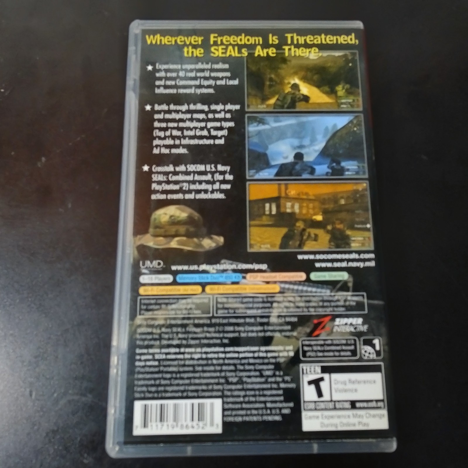 SOCOM: U.S. Navy SEALs – Fireteam Bravo 2 (PSP, 2006) CIB