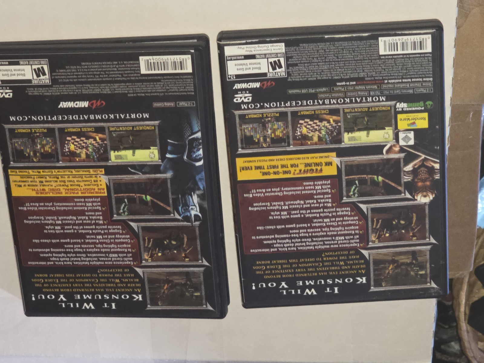 Mortal Kombat: Deception Premium Pack for PlayStation 2 Complete with Card