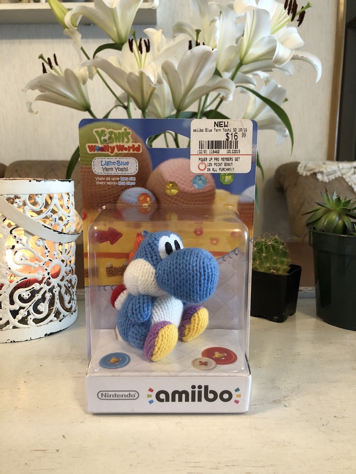 Nintendo Amiibo Light-Blue Yarn Yoshi Wii U & Nintendo 3DS Yoshi’s Wooly World