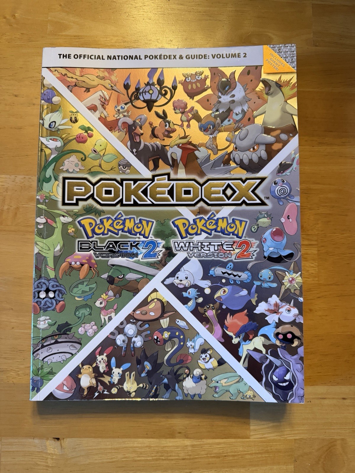 Pokemon Black Version 2 White Version 2 Official Pokédex NO Poster
