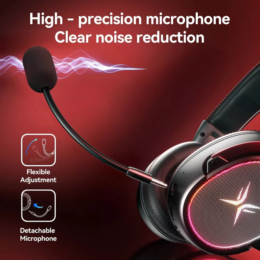 TAGRY K3 2.4GHz Wireless Gaming Headsets 7.1 Surround Sound Bluetooth Headphones