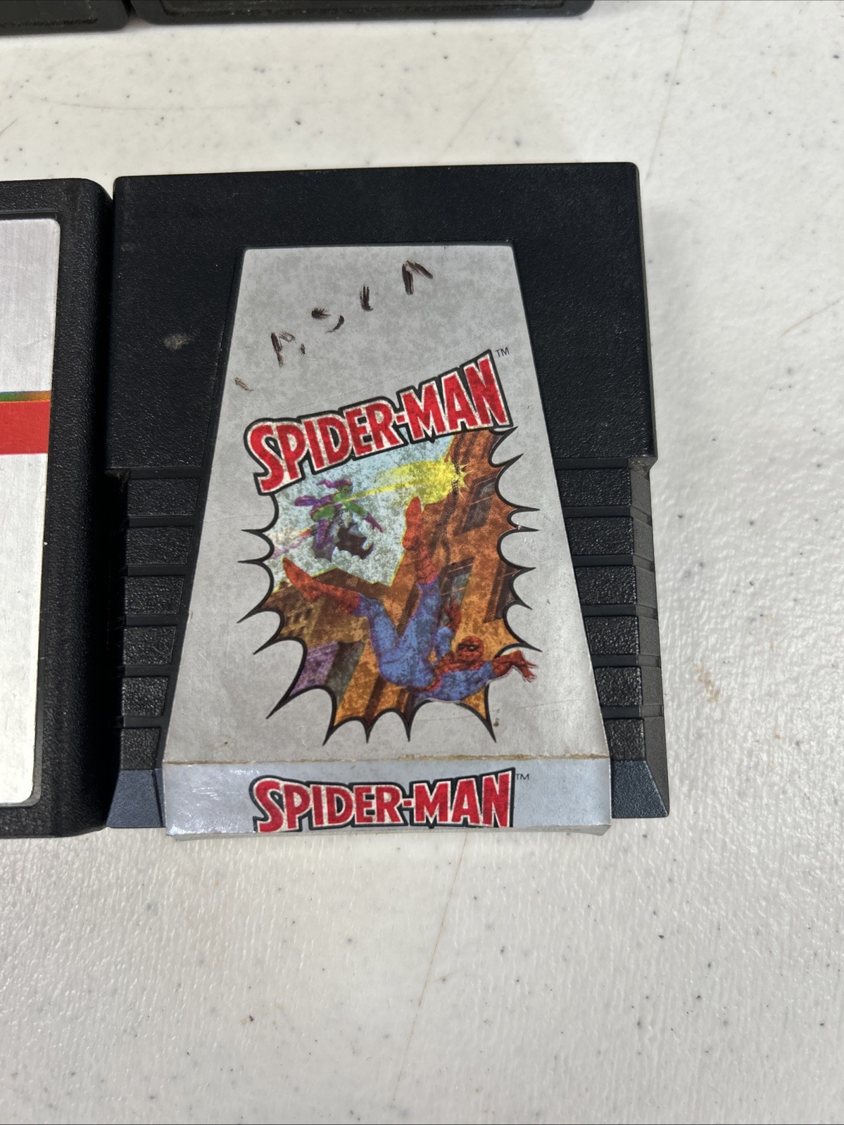 Lot Of 8 Atari 2600 Video Games Vintage Spider-Man Astroblast Sssnake Outlaw