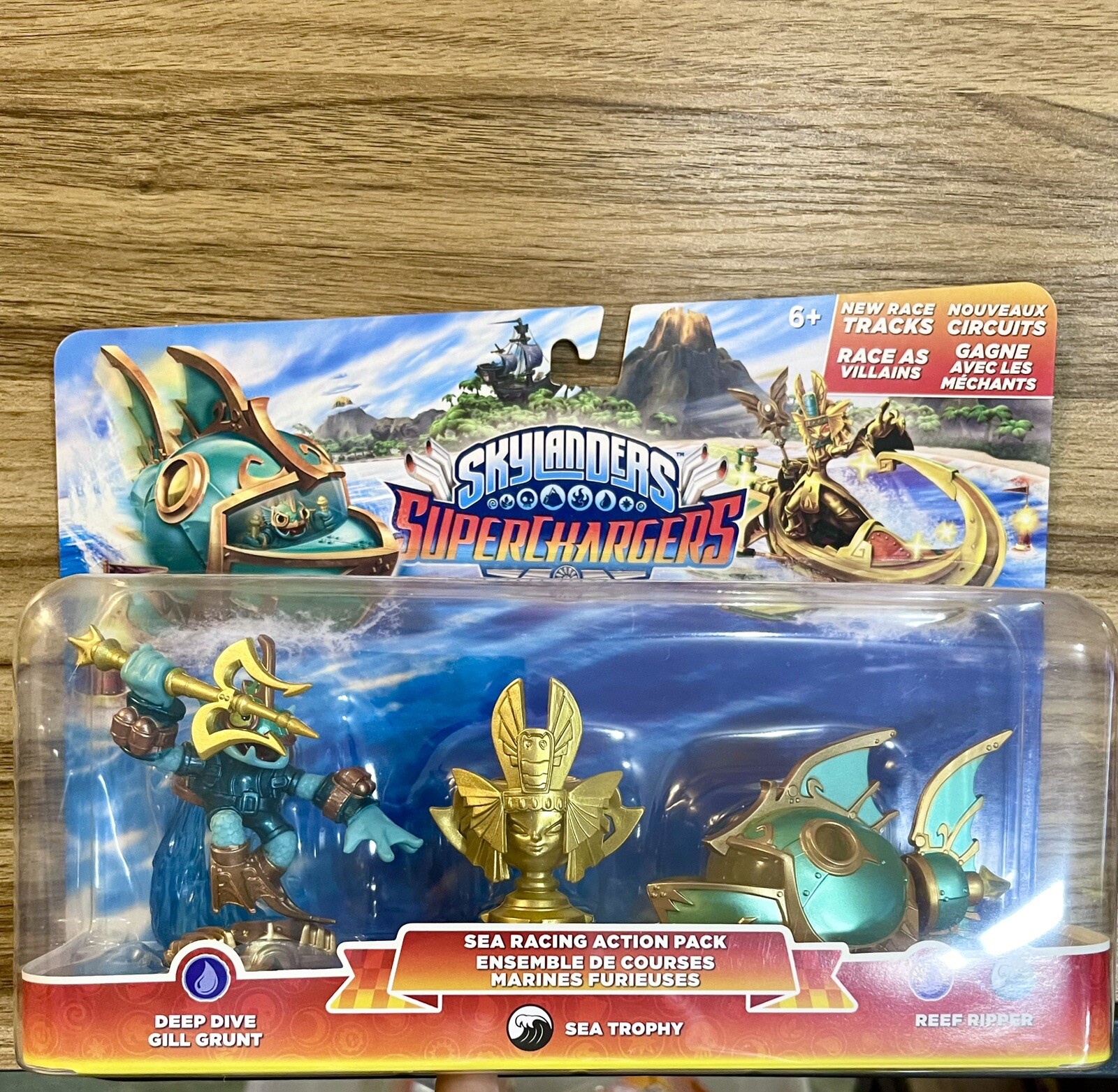 Skylanders SuperChargers Deep Dive Gill Grunt, Sea Trophy, Reef Ripper Combo New
