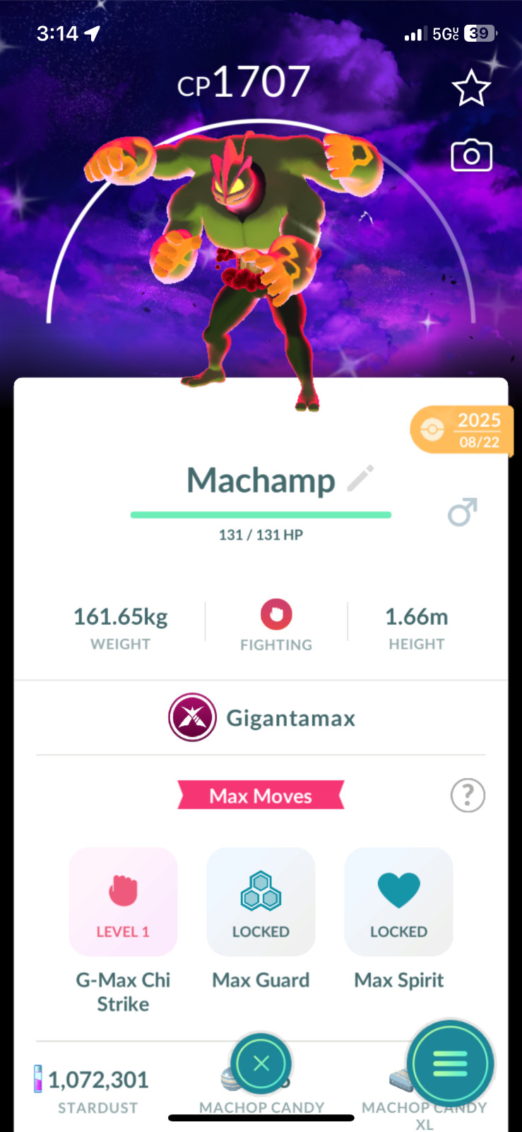 Shiny Gigantamax Gengar Machamp Lapras Kingler Charizard Dark Skies background💥