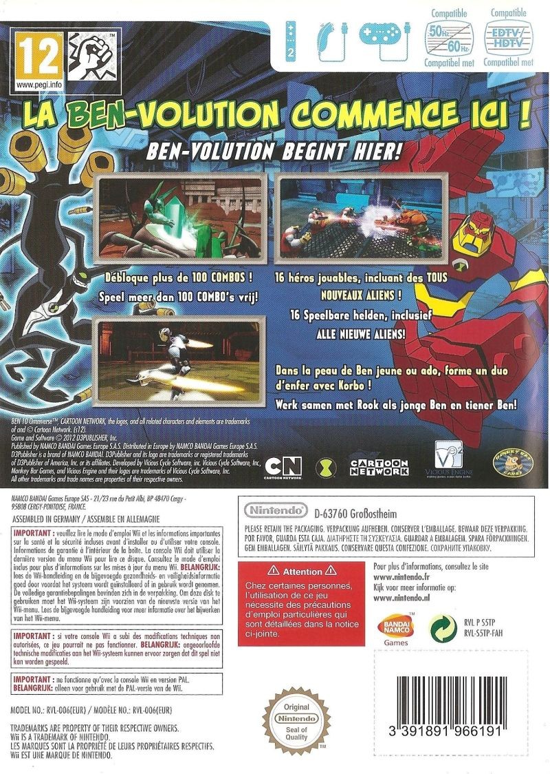 Ben 10: Omniverse Standard (Wii Wii) – cib Complete