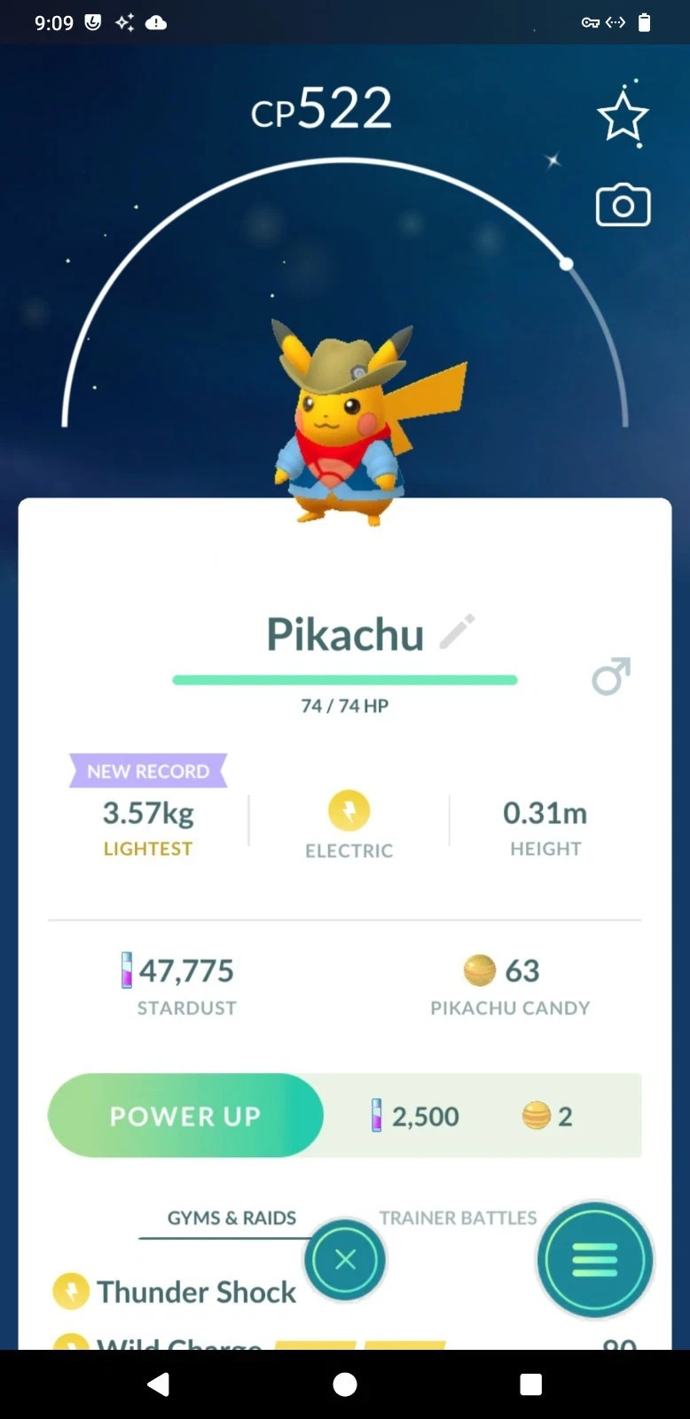 Pokémon Shiny Excavator Pikachu Possil Museum | PTC Go