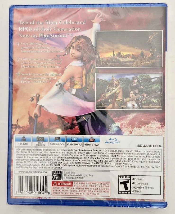 Final Fantasy X/X-2 HD Remaster PS4 Brand New Game Special (2015 Adventure RPG)