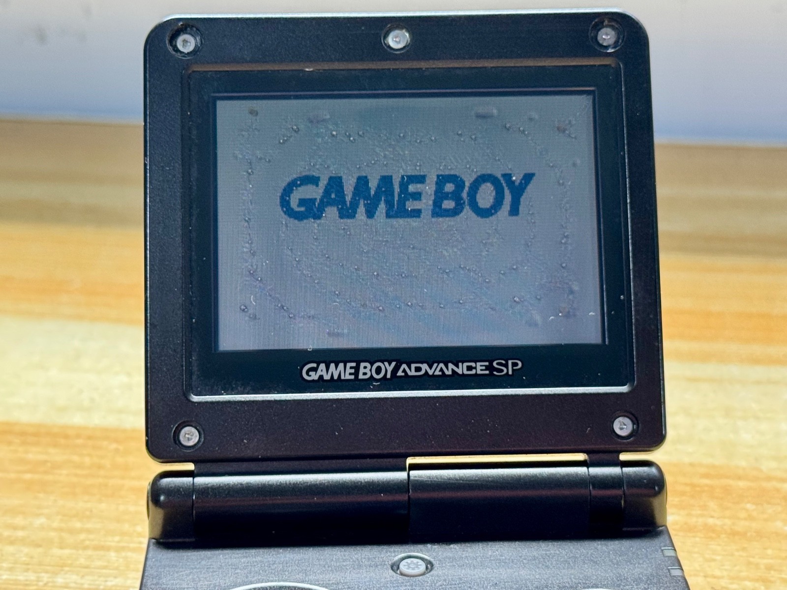 Nintendo Gameboy Advance SP AGS001 Onyx Black Handheld w/ USB Cable & Battery
