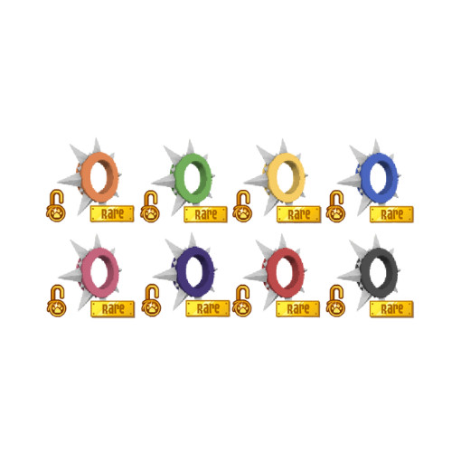 Animal Jam Classic AJC Rare Long Spiked Collars I Fast & Cheap AJC Spikes