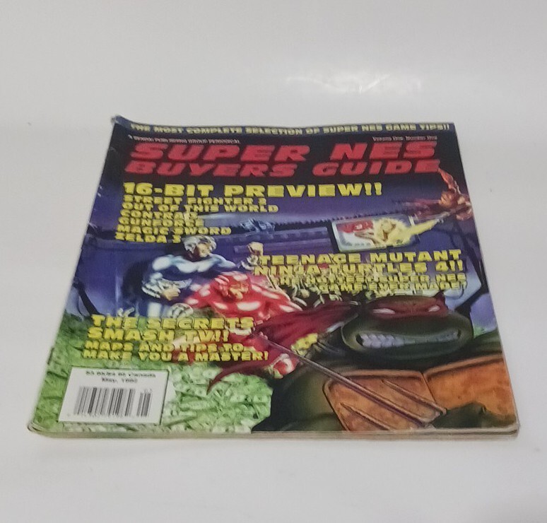 Super NES Buyer’s Guide May 1992 Vol.1 # 1 ,TMNT 4, Street Fighter II, Zelda 3