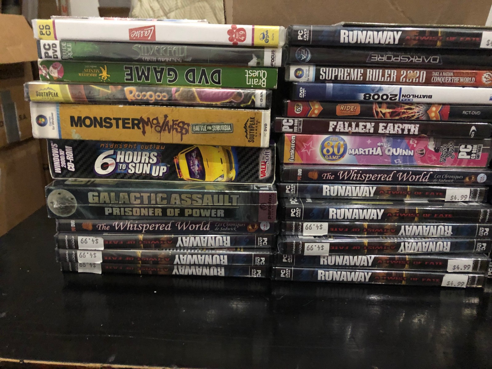 Lot Of 40 PC CD ROM Box Video Games see pics