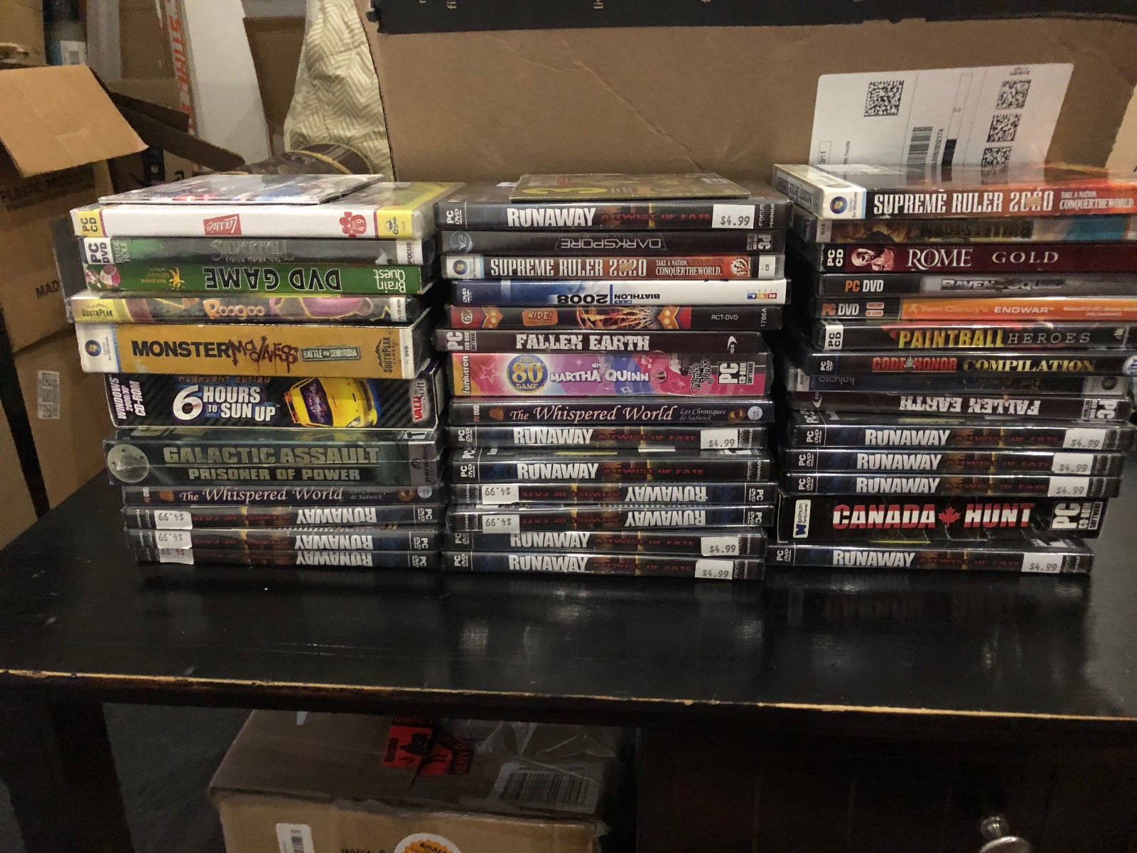 Lot Of 40 PC CD ROM Box Video Games see pics