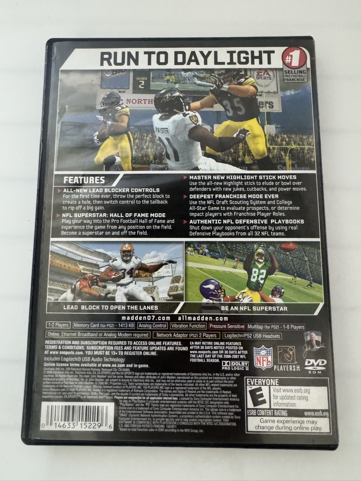 EA SPORTS Madden NFL 07 PlayStation 2 PS2 2006 Sports Football