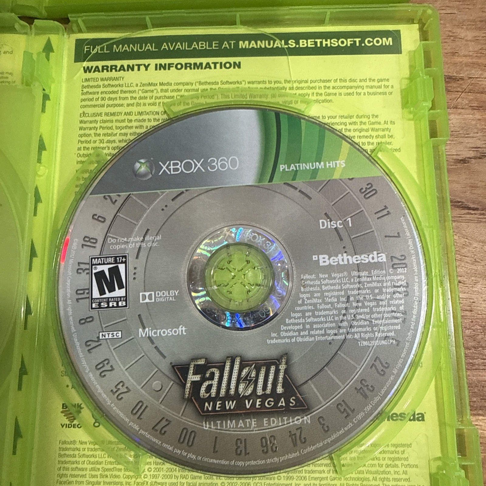 Fallout: New Vegas – Ultimate Edition (Xbox 360, 2012) *TESTED & CIB* & Fall 3