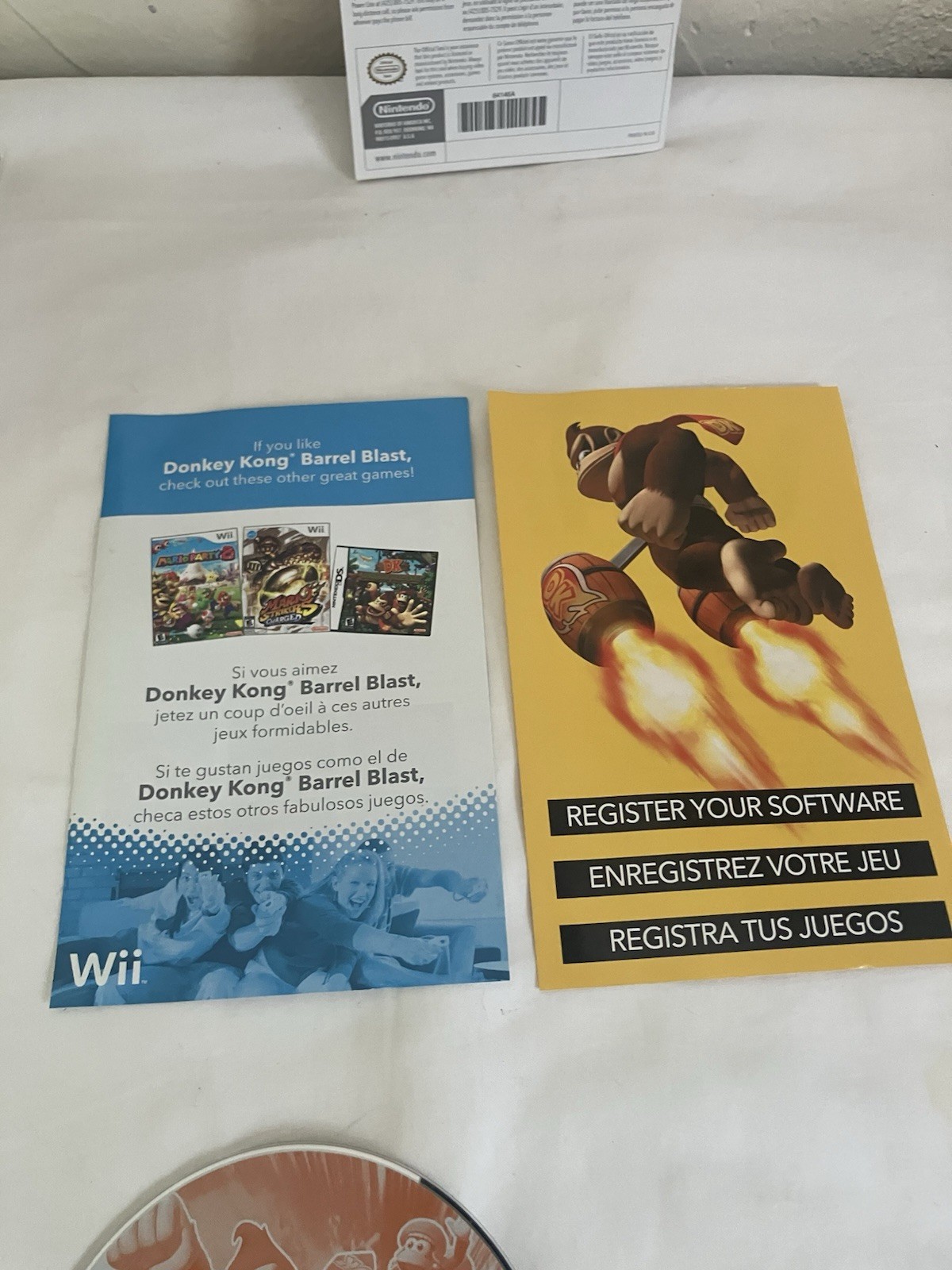 Donkey Kong Country Returns & DK Barrel Blast Nintendo Wii Tested Fast Free Ship