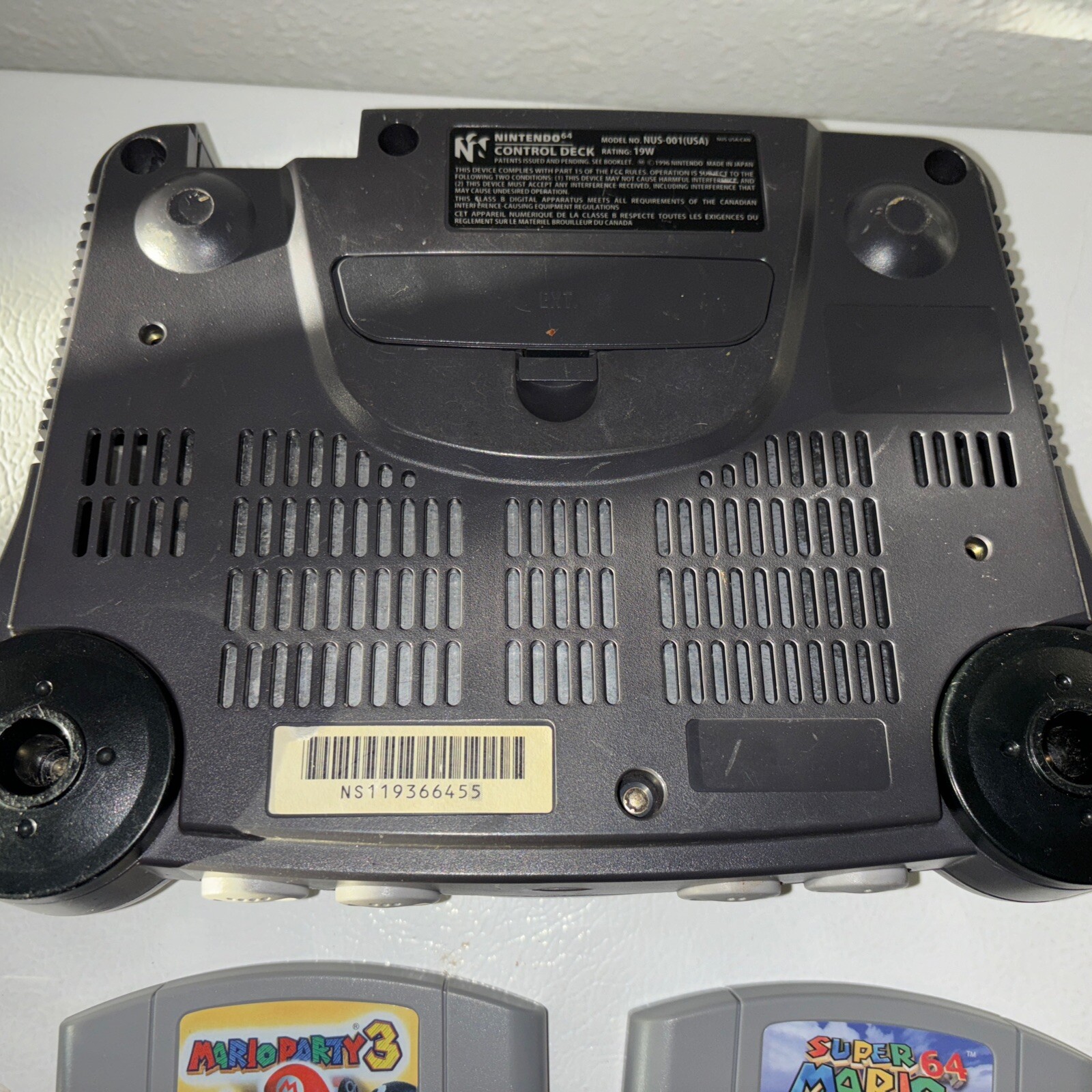 Wow Nintendo 64 console + 2 Controllers 5 Mario GAMES Party 1 2 3 Mario Kart