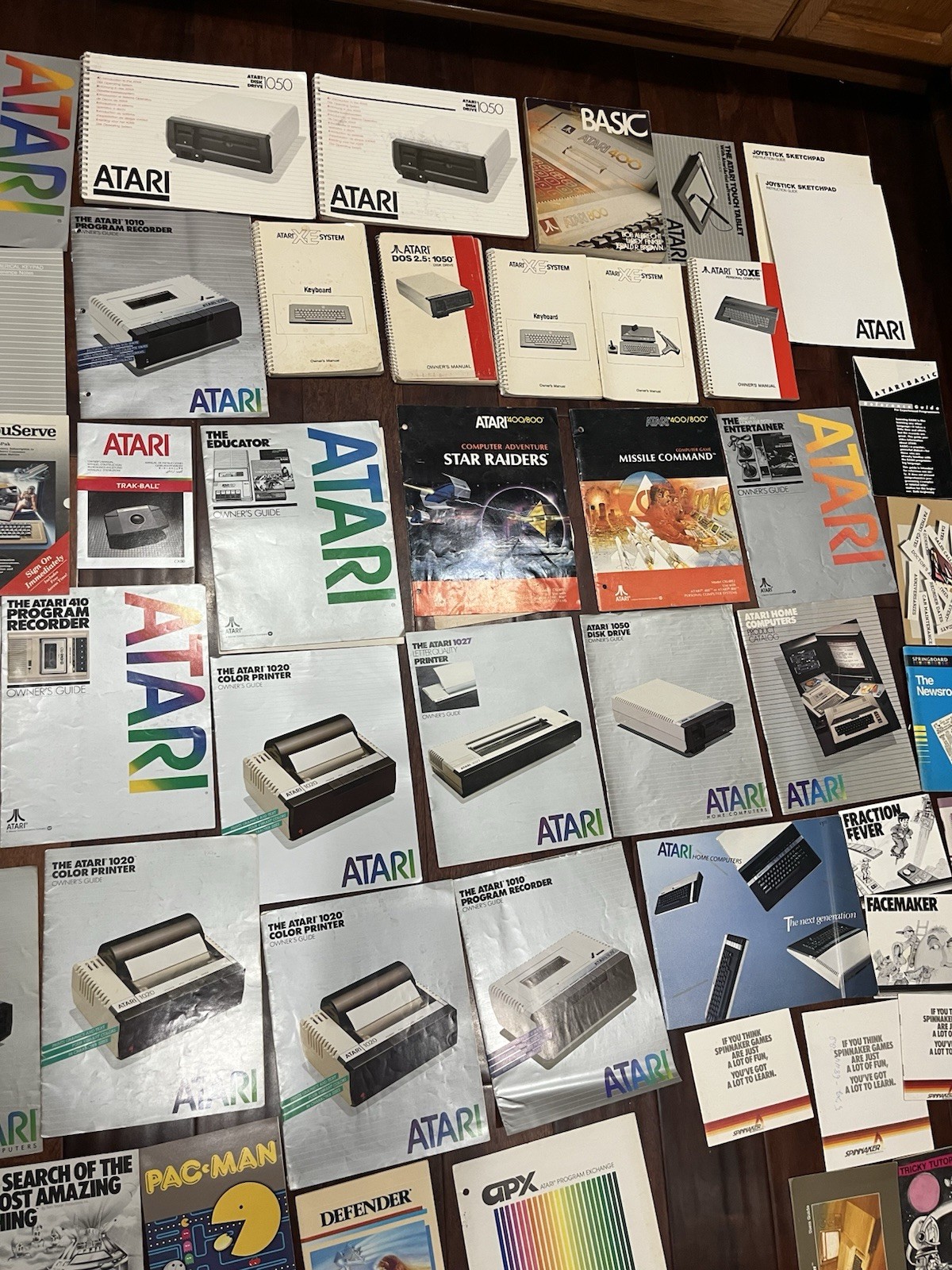 giant atari owners user manuals game manuals & more Lot 62 400/800 1050