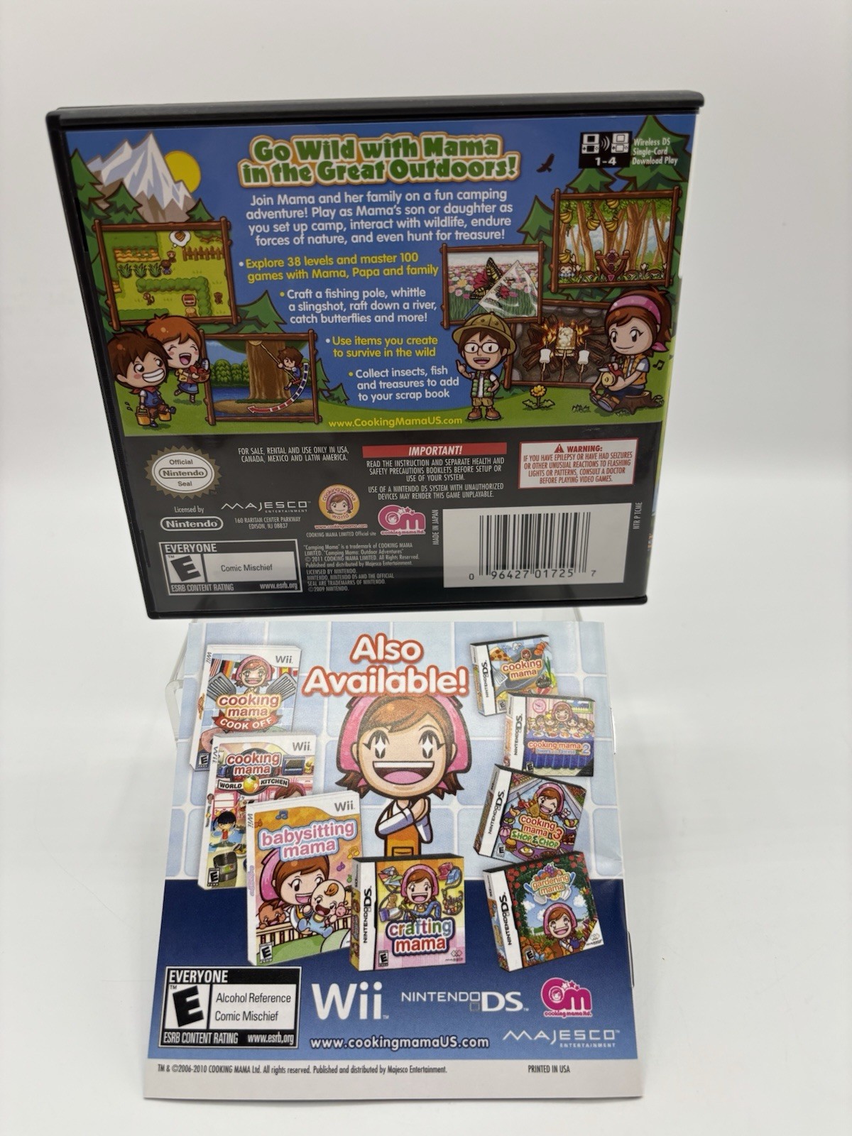 Camping Mama Outdoor Adventures Nintendo DS, Orig. Case & Manual ONLY – NO Game_