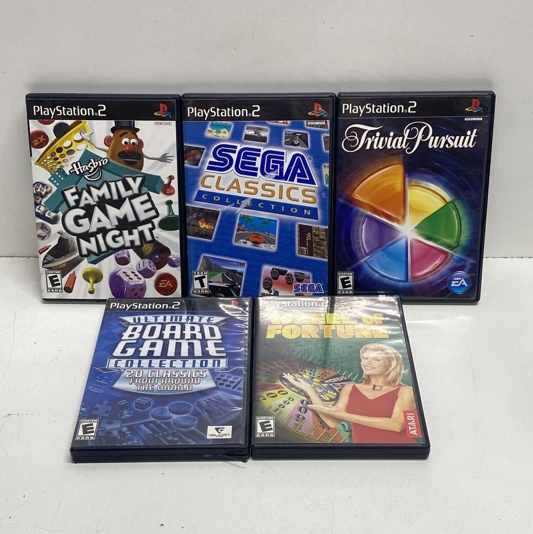 Sega Classics Family Game Night 5 PS2 Game Lot 2000s CIB Complete