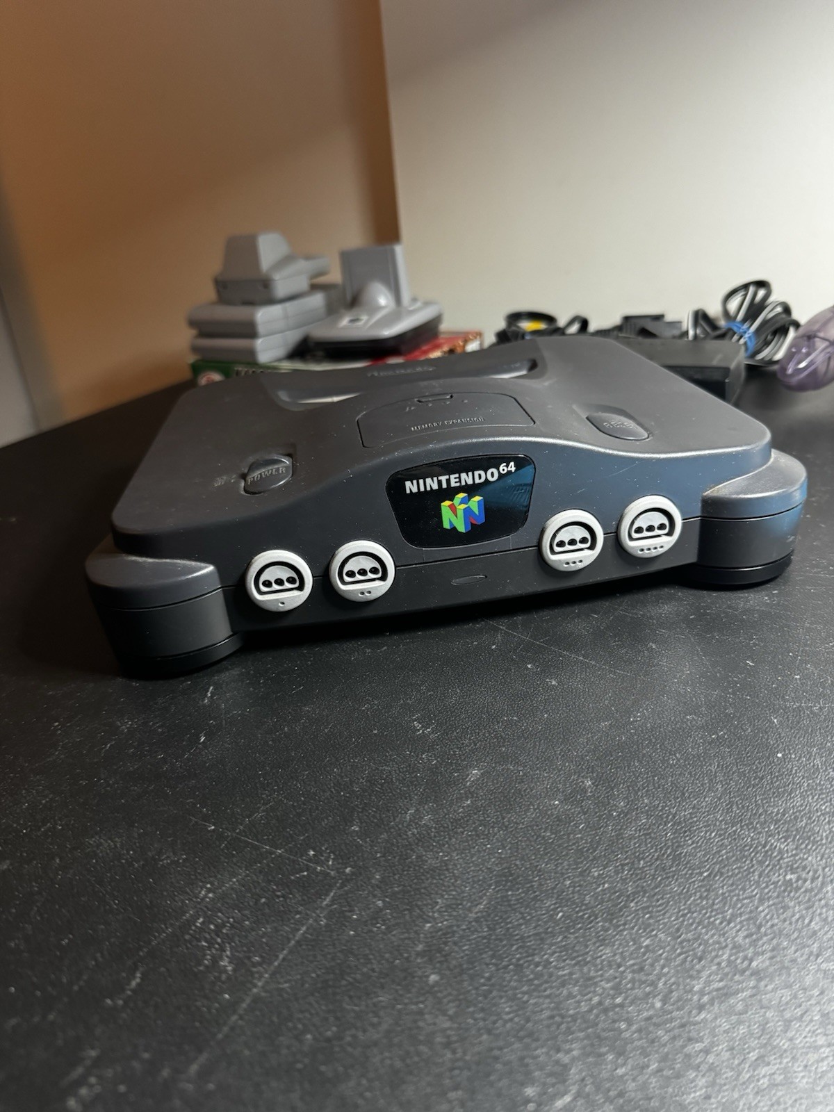 Nintendo 64 N64 Console W/ Expansion Pak Controller 3 Games Pokemon Works Great!