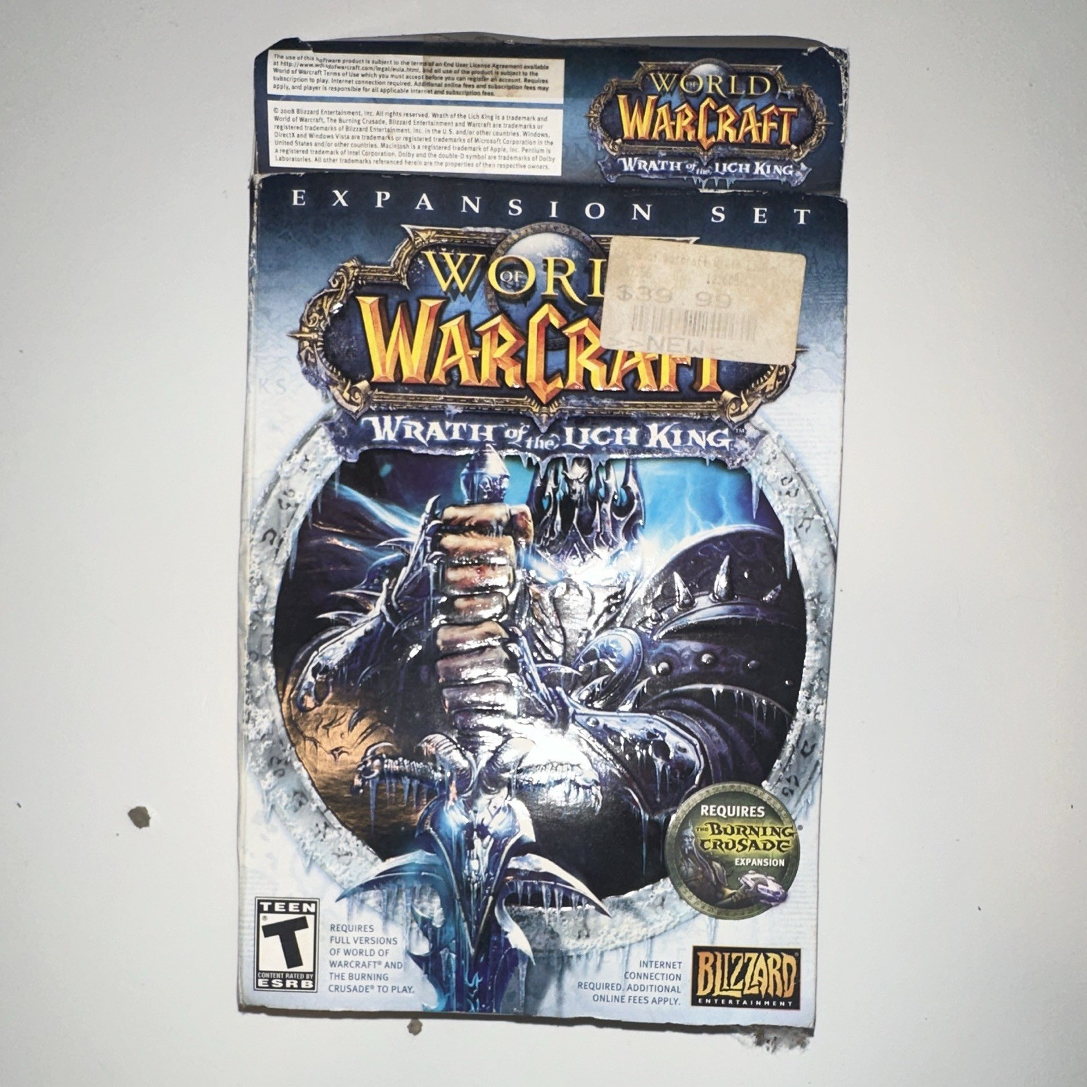Blizzard World of Warcraft Wrath of the Lich King Expansion PC DVD-ROM w/ Pass