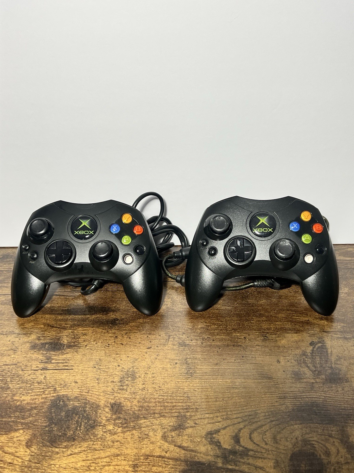 Original Microsoft Xbox Controller S Type Black X08-69873 OEM Wired Tested NICE