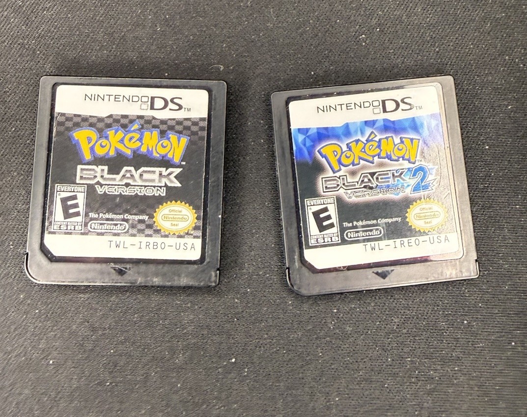 Nintendo DS Lot of 3 Games Pokémon Black 1&2 Mystery Dungeon Explorers Of Time