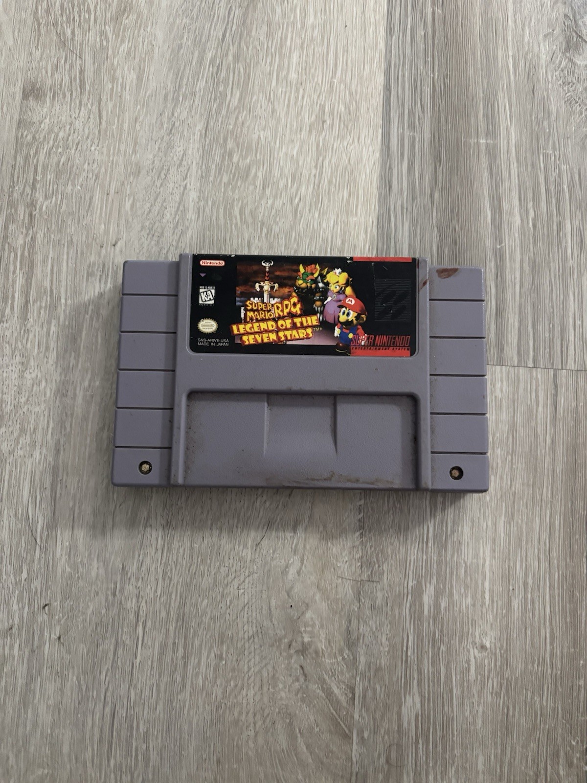 Super Mario RPG: Legend of the Seven Stars Nintendo SNES Cartridge