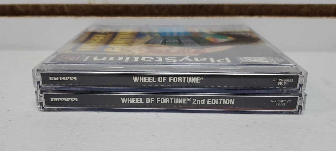 Wheel of Fortune 1st & 2nd Edition (Sony Playstation 1, PS1) Black Label *READ*